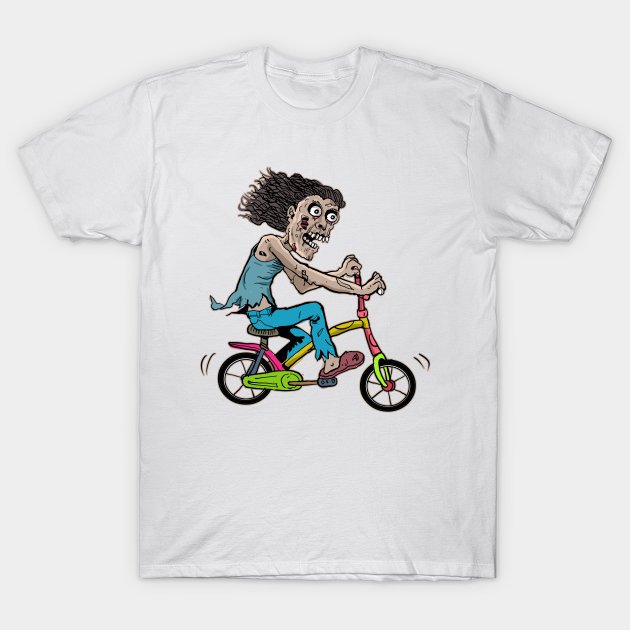 Zombie Bicycle, Zombie Riding bike, Zombie cycling, Zombie with Bicycle